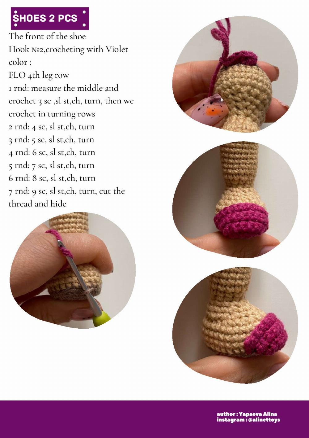 crochet pattern doll mirabel