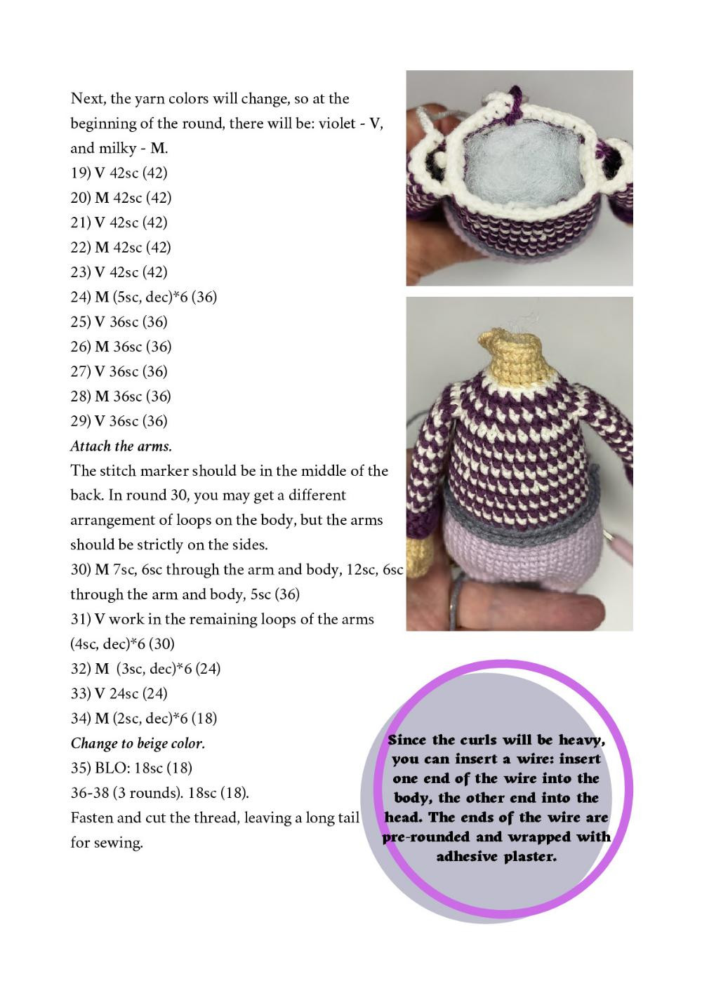 Crochet pattern Emilia the doll Crochet