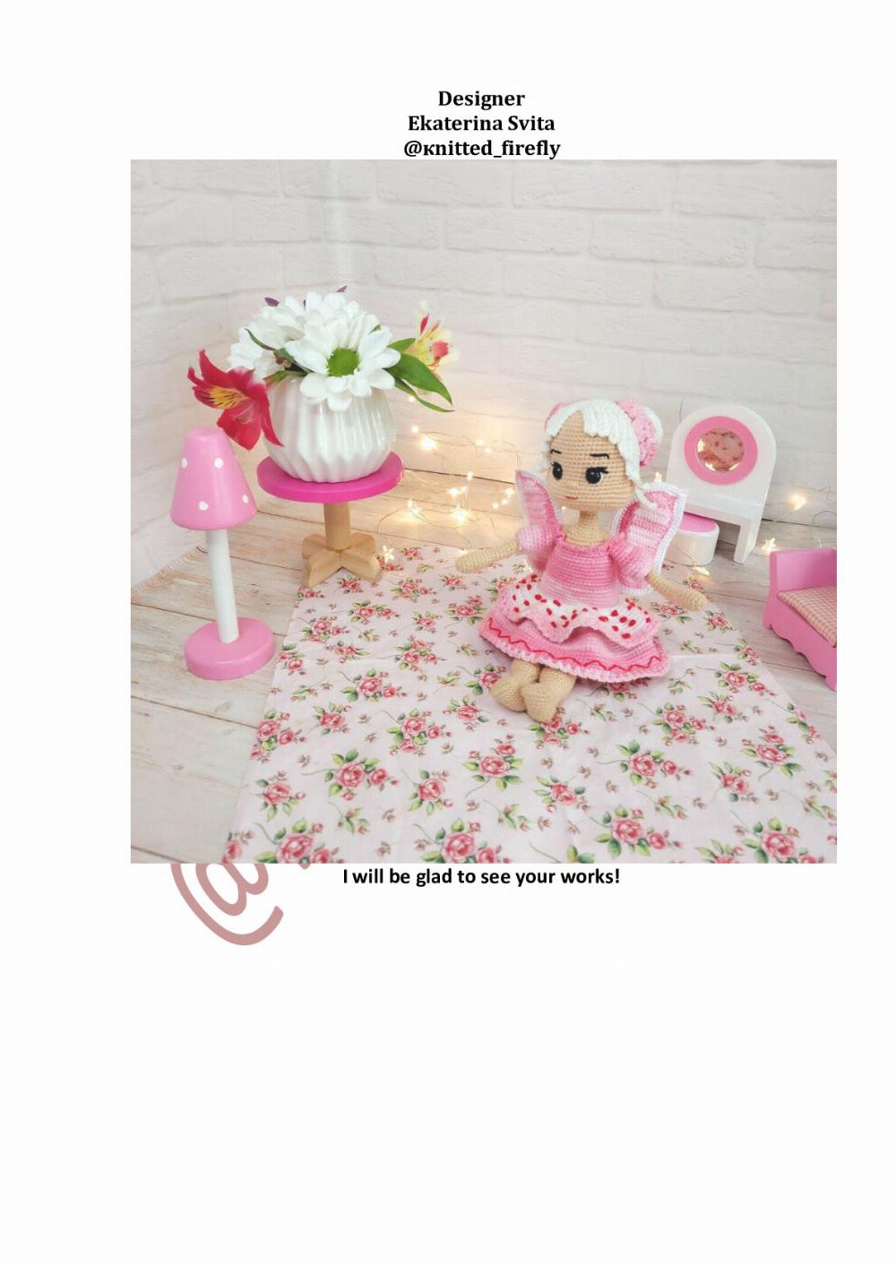 crochet pattern fairy doll