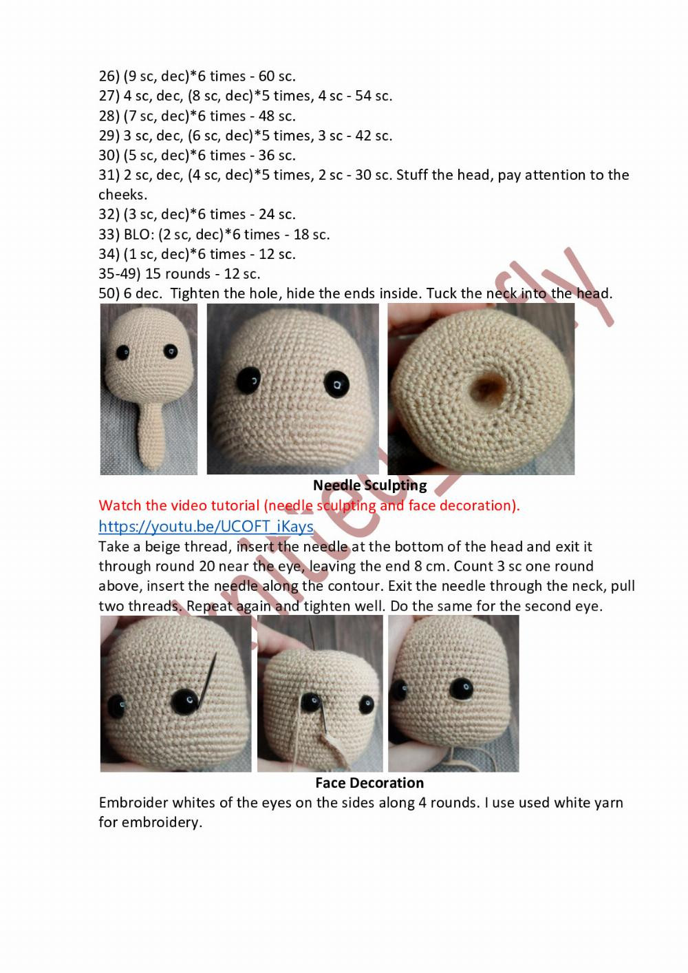 crochet pattern fairy doll