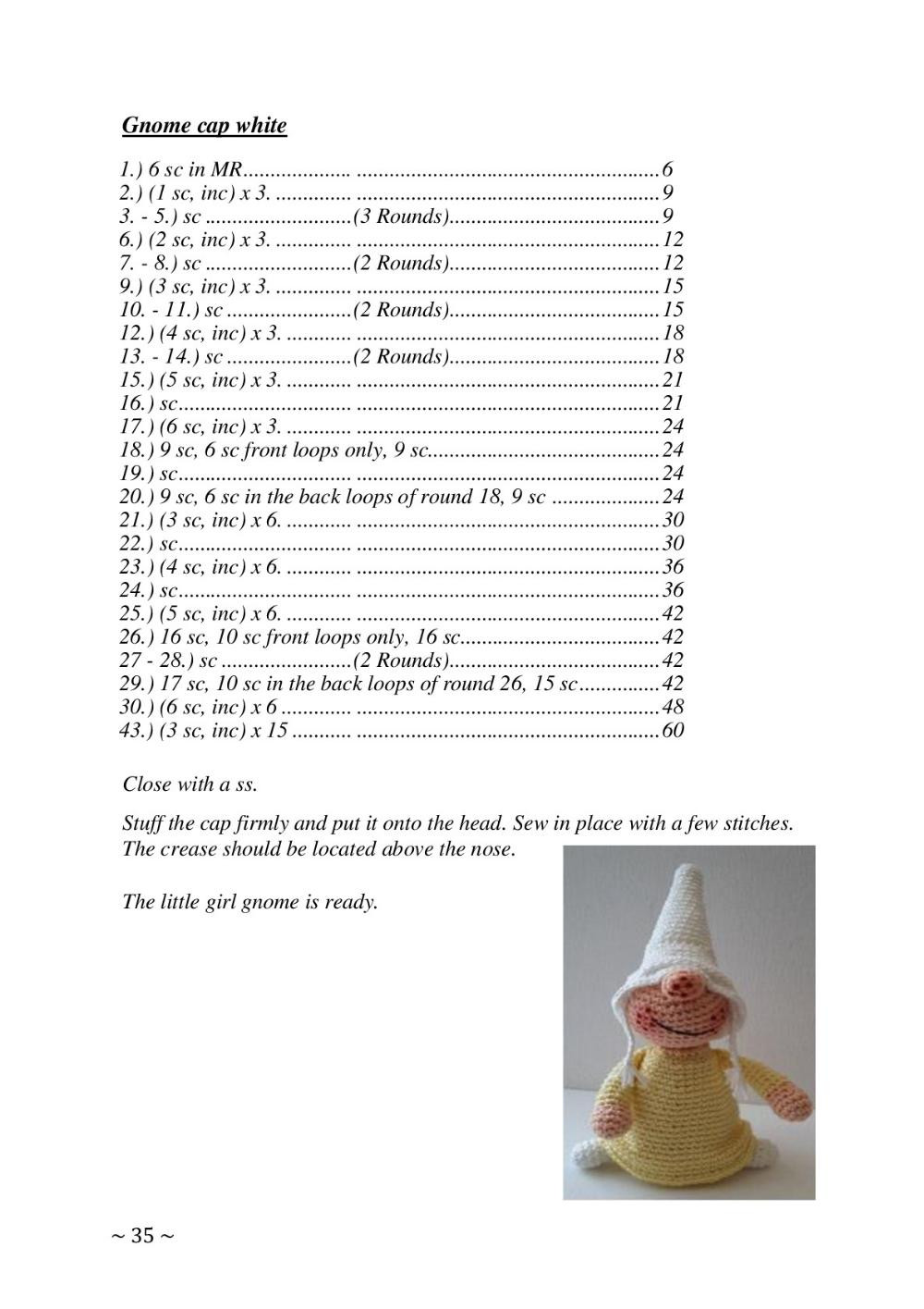 Crochet pattern Family Gnome Daddy Gnome