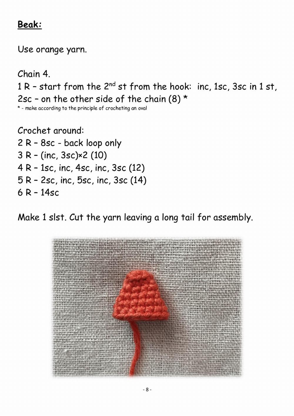 Crochet pattern «Goose» Pattern includes: - goose - hat - scarf