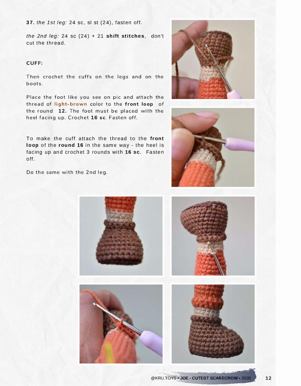 crochet pattern joe the cutest scarecrow