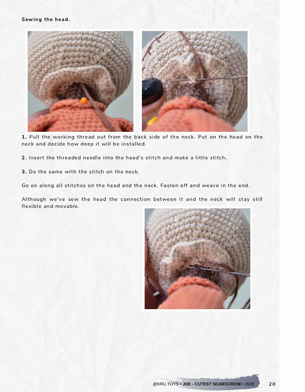 crochet pattern joe the cutest scarecrow