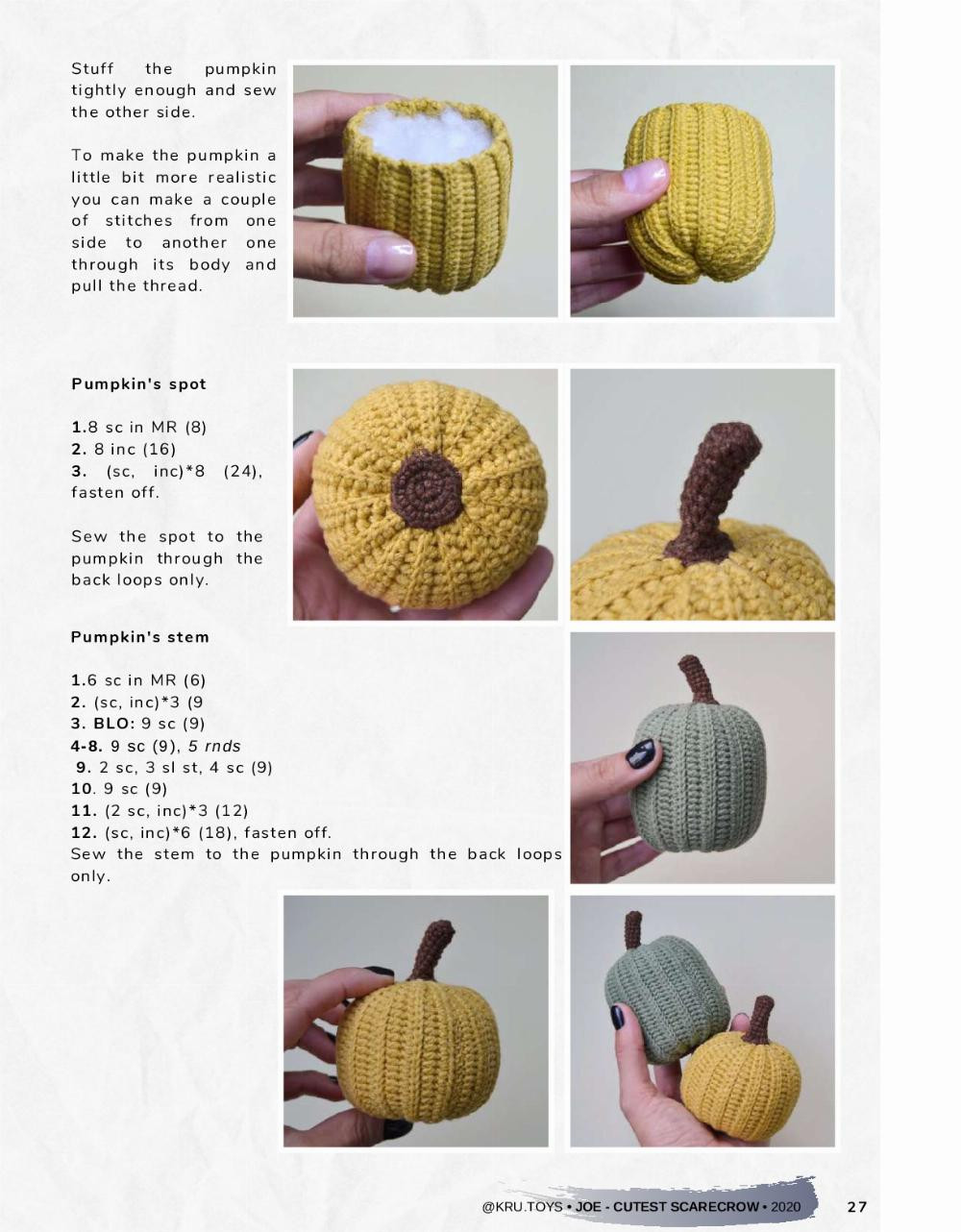 crochet pattern joe the cutest scarecrow