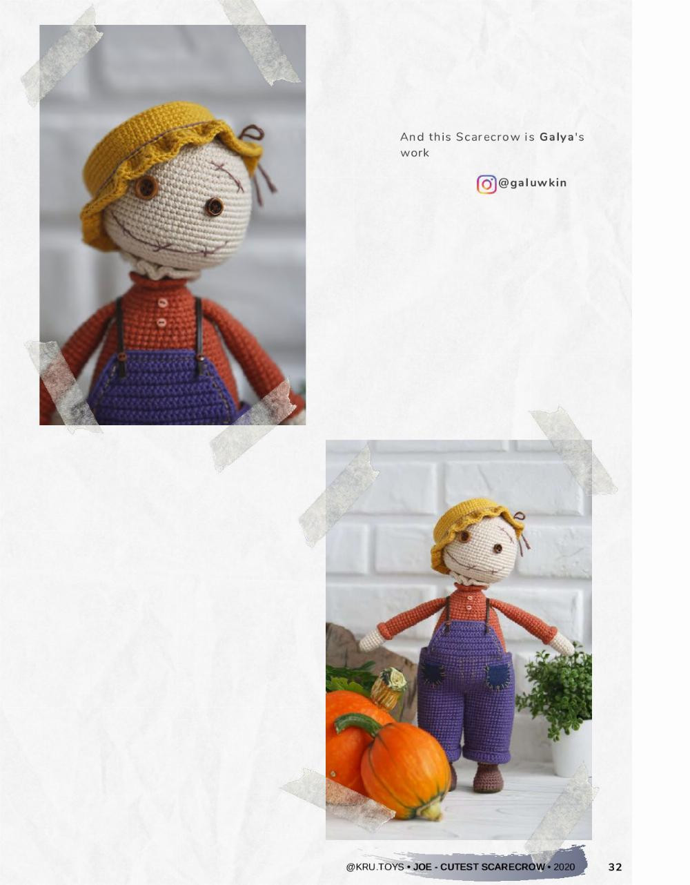 crochet pattern joe the cutest scarecrow