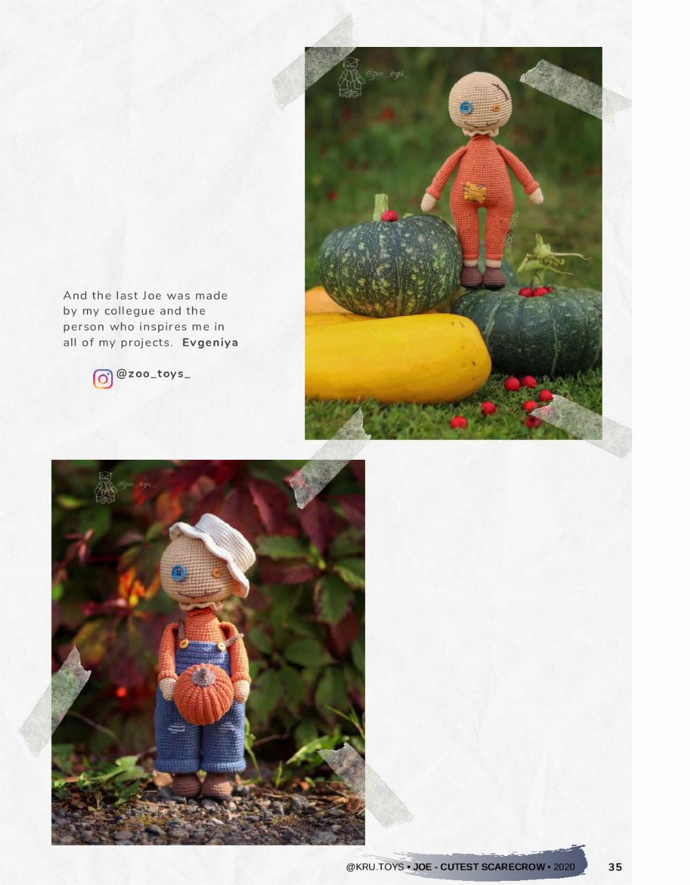 crochet pattern joe the cutest scarecrow