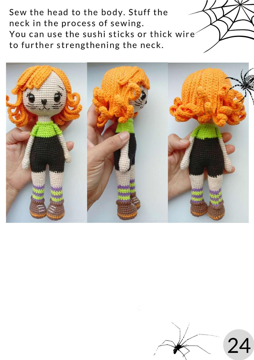 crochet pattern Kitten Girl