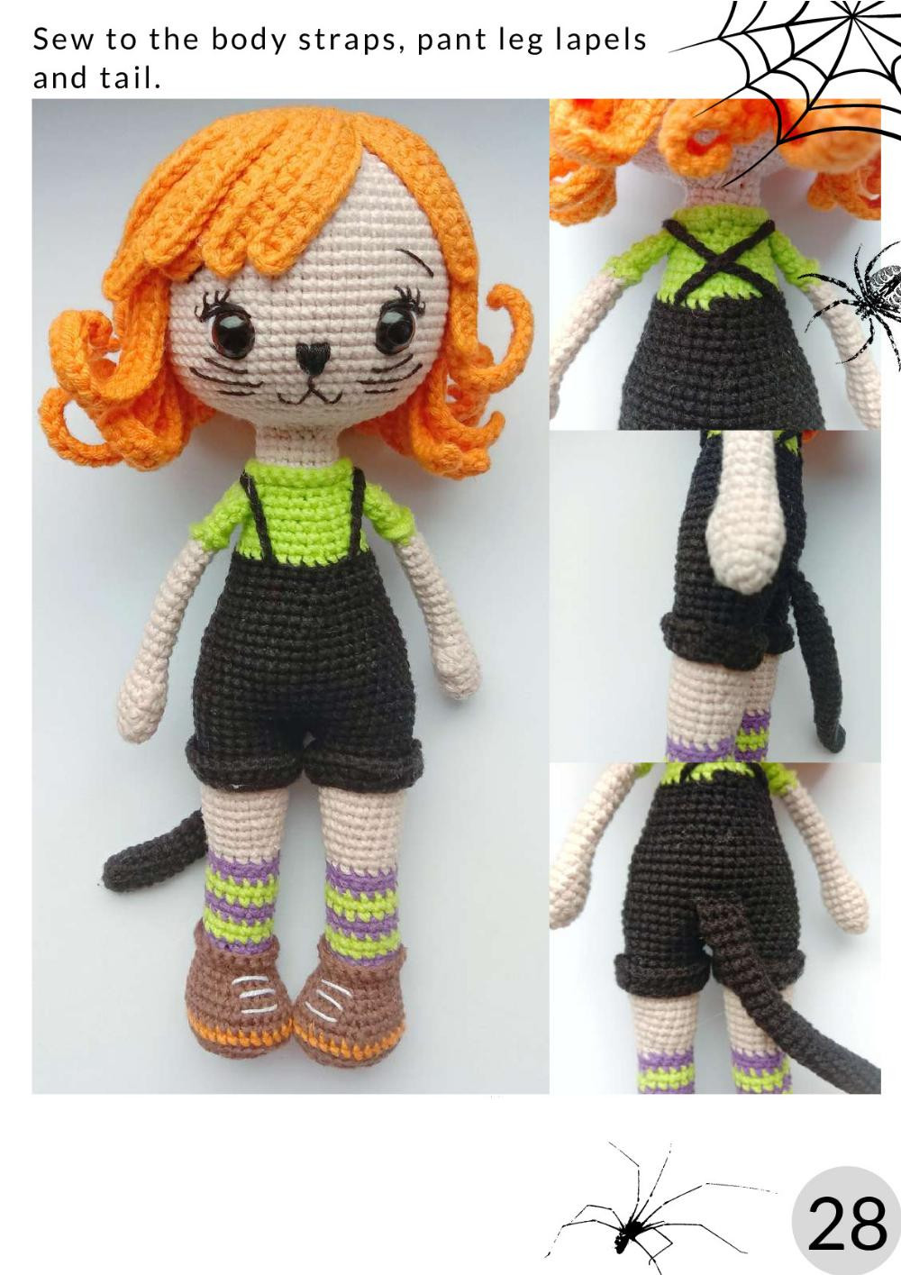 crochet pattern Kitten Girl