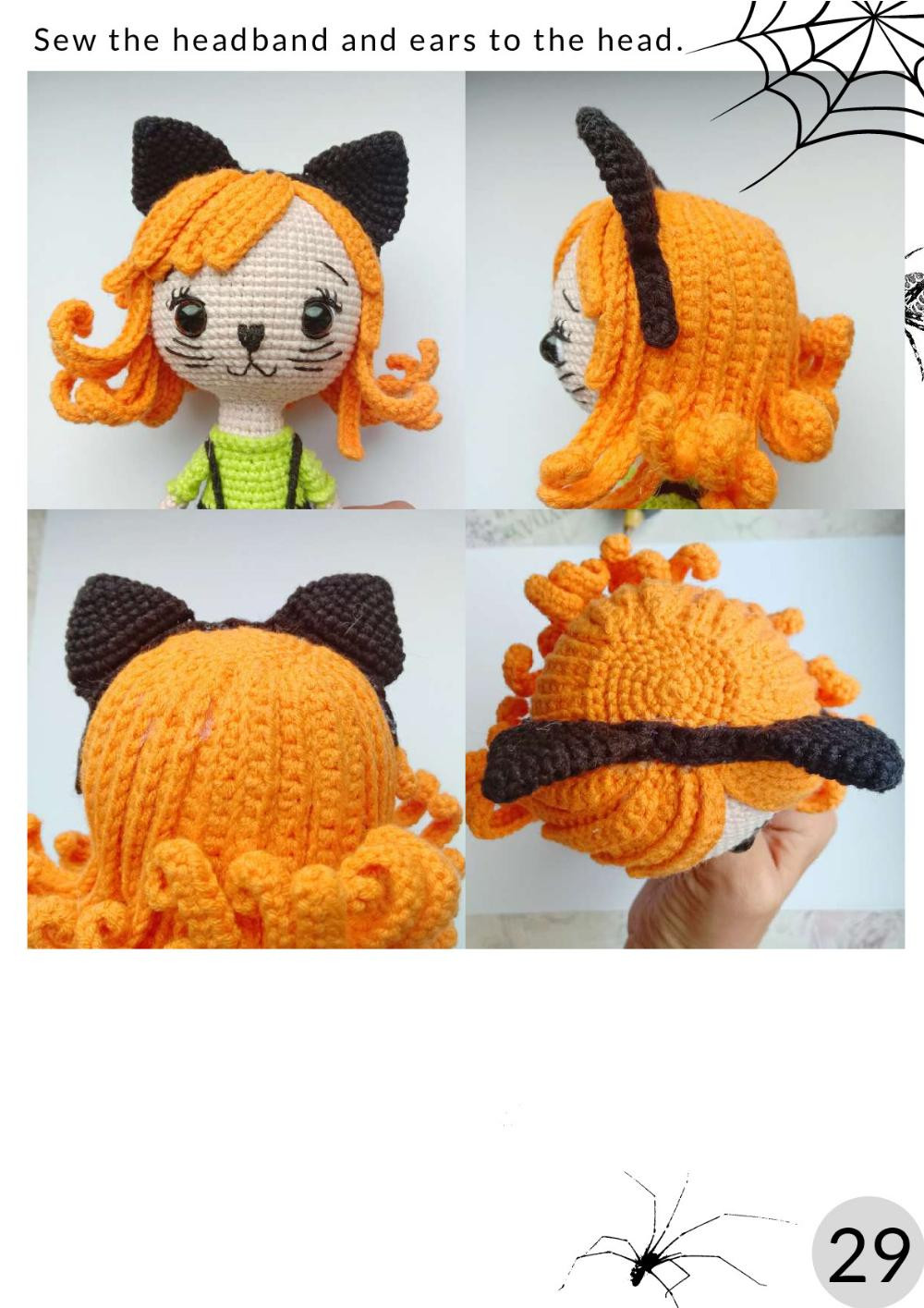 crochet pattern Kitten Girl