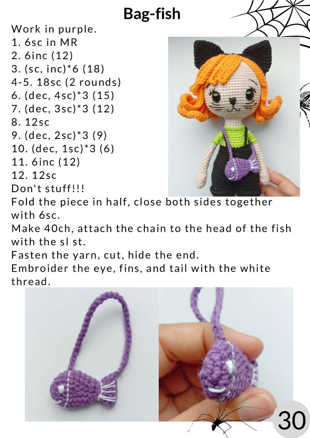 crochet pattern Kitten Girl