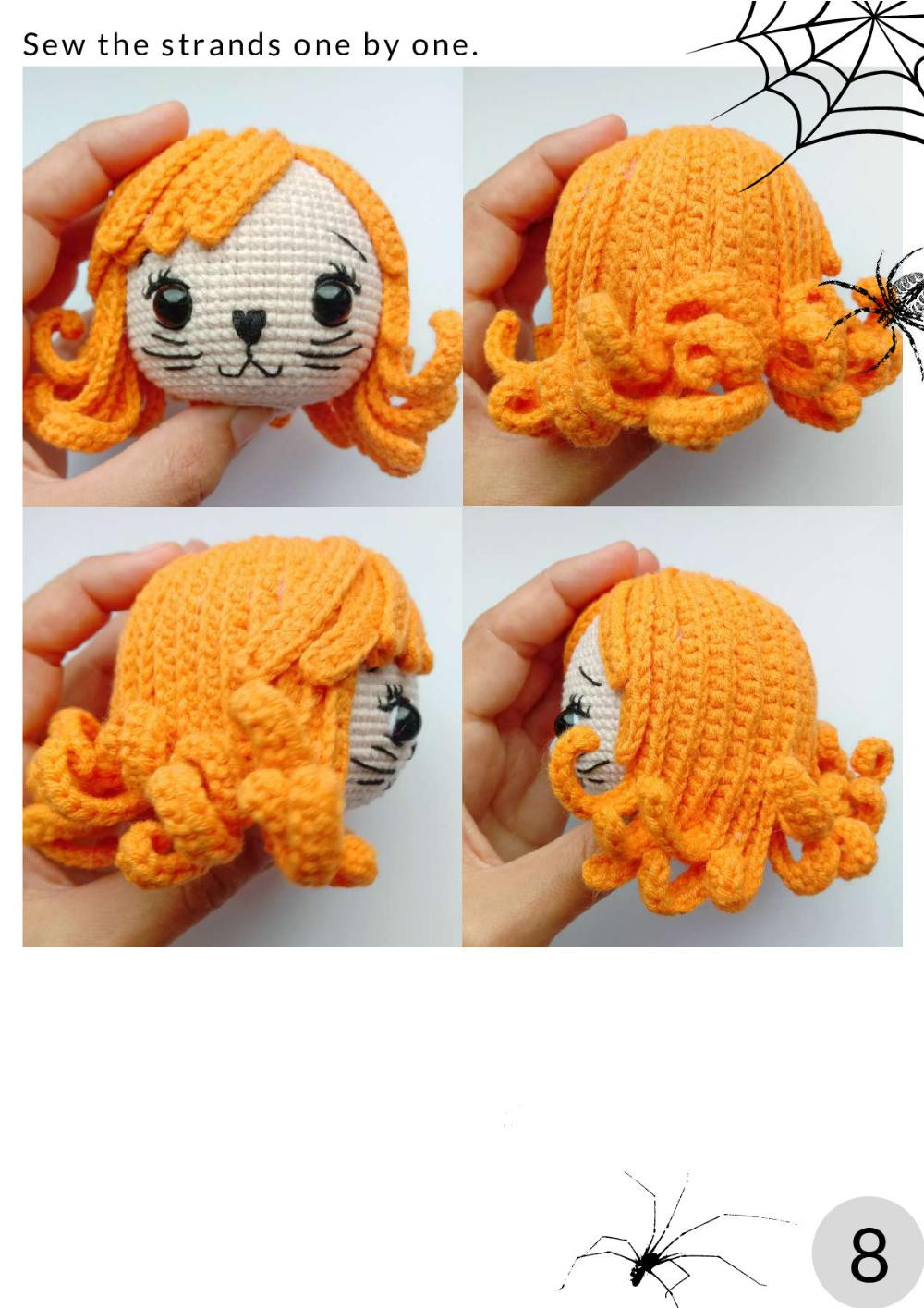 crochet pattern Kitten Girl