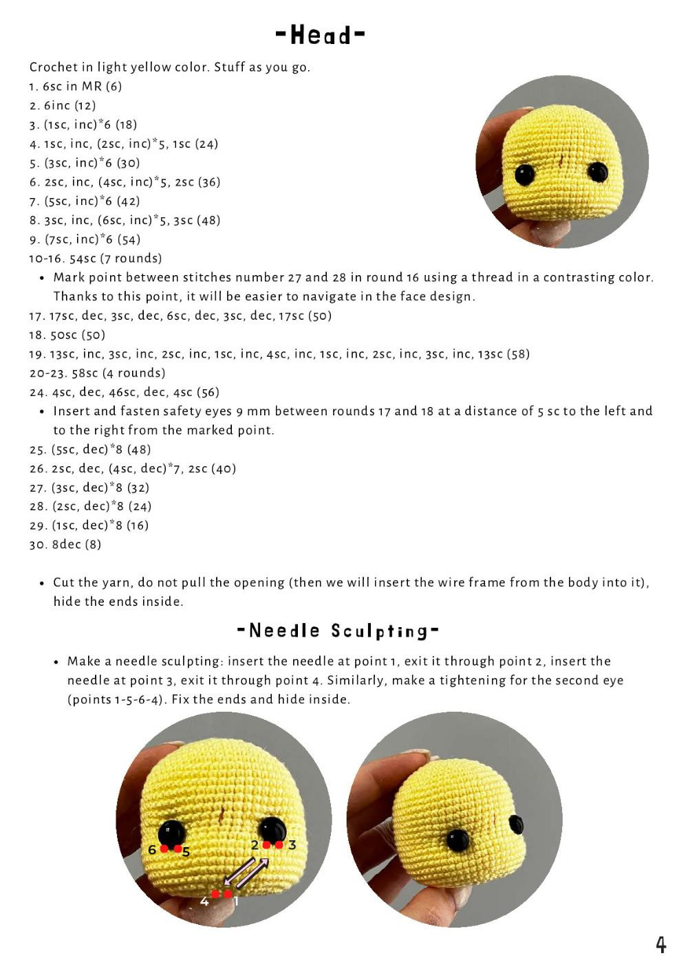 CROCHET PATTERN "LITTLE CHICKEN"