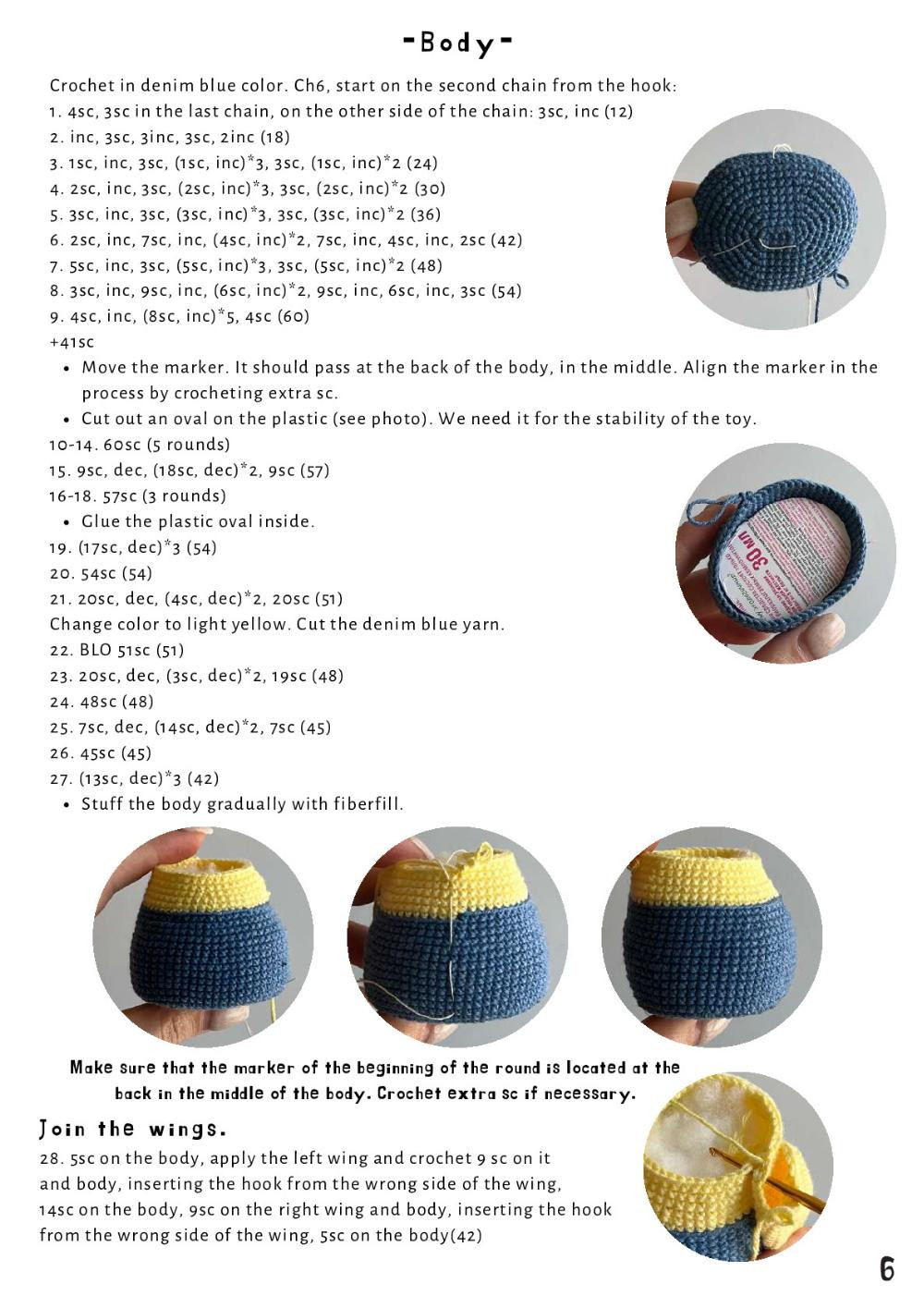 CROCHET PATTERN "LITTLE CHICKEN"