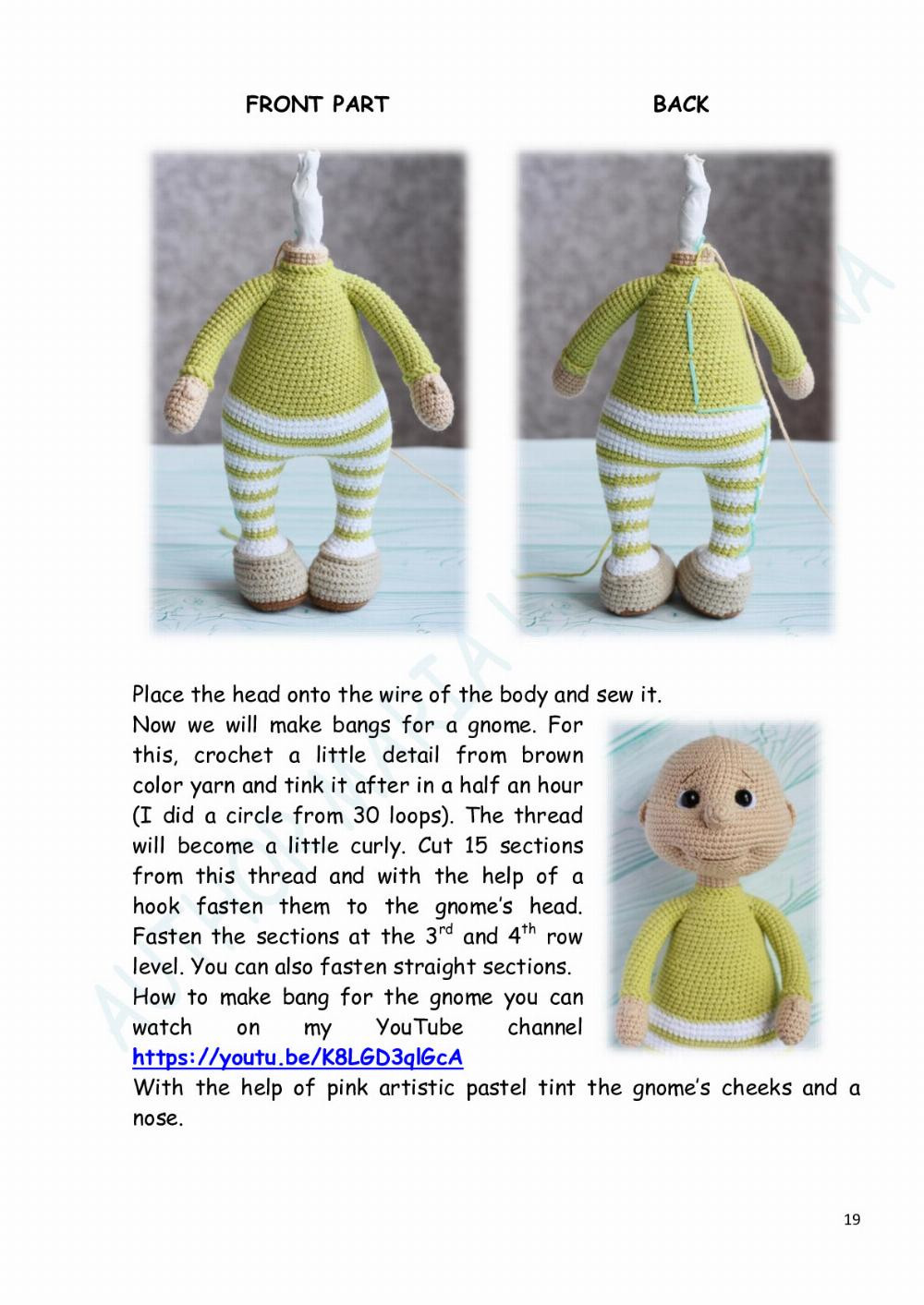 crochet pattern oliver gnome doll