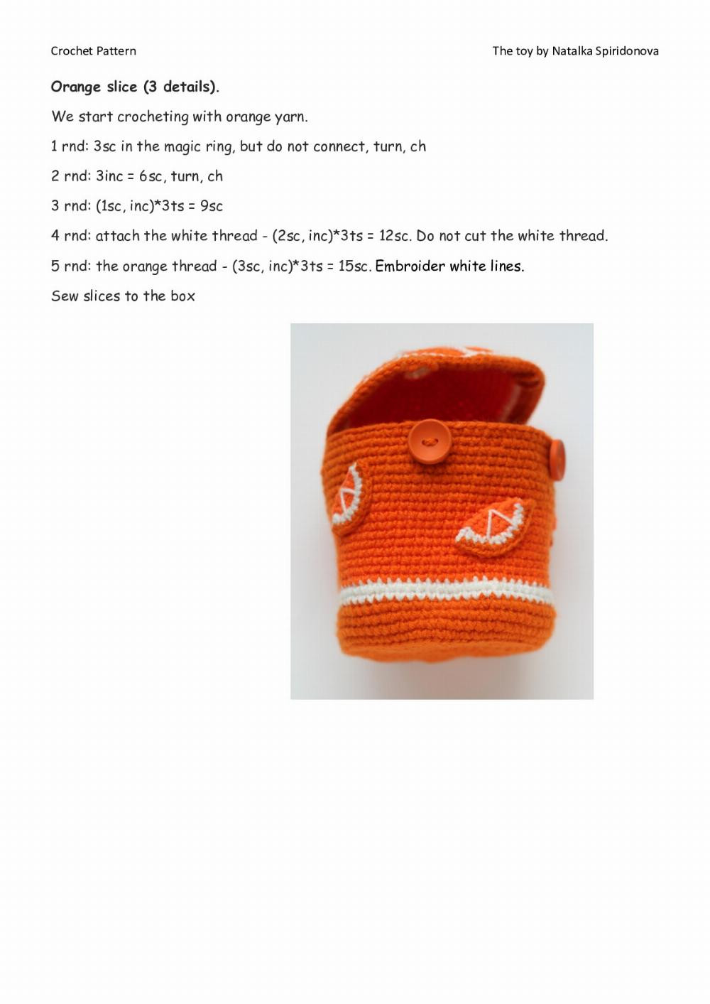 CROCHET PATTERN «Orange dragon»