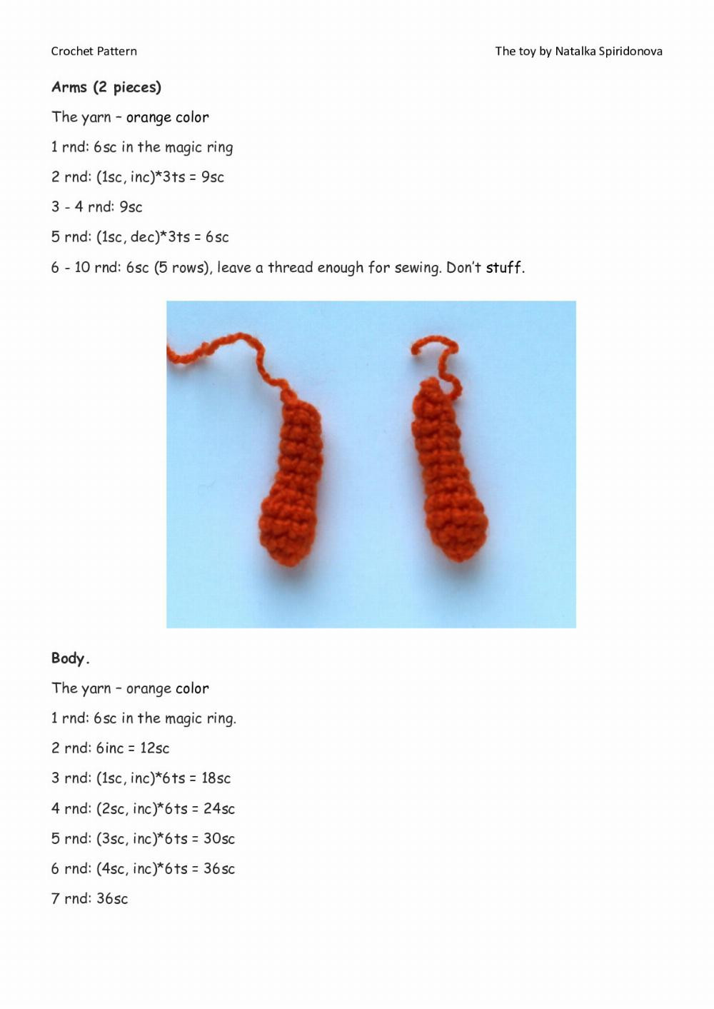 CROCHET PATTERN «Orange dragon»