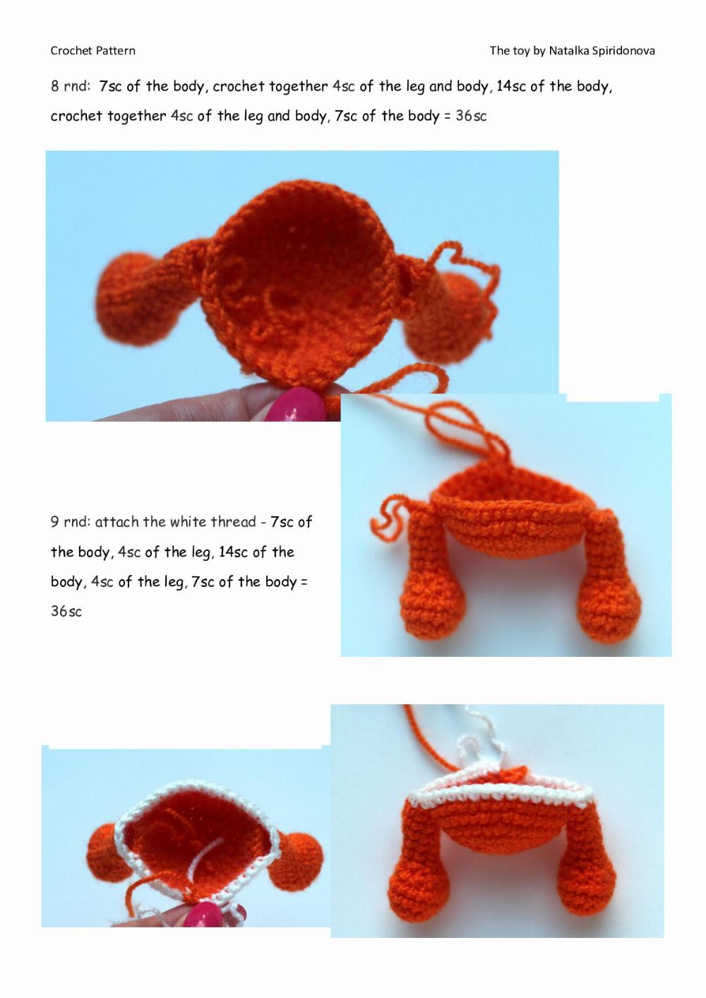 CROCHET PATTERN «Orange dragon»