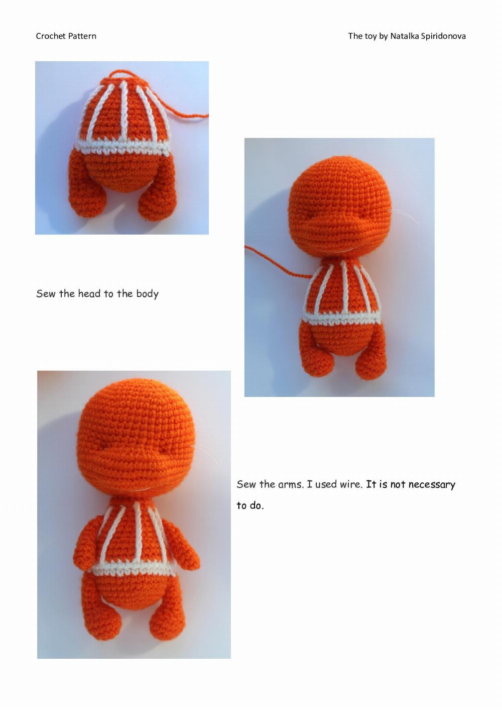 CROCHET PATTERN «Orange dragon»