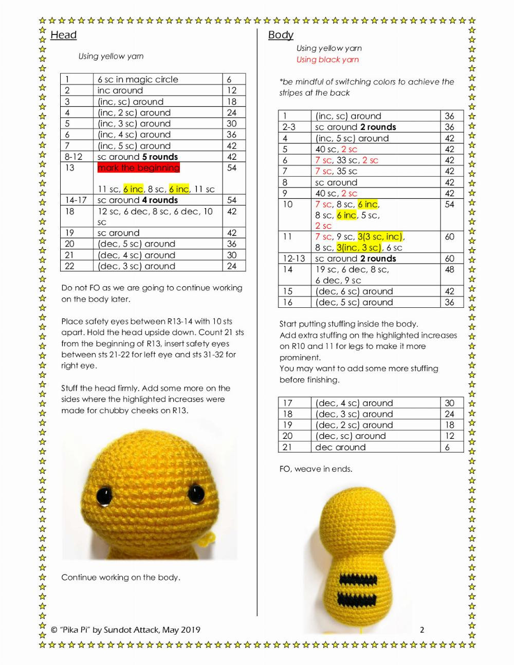 Crochet pattern Pikachu detective hat