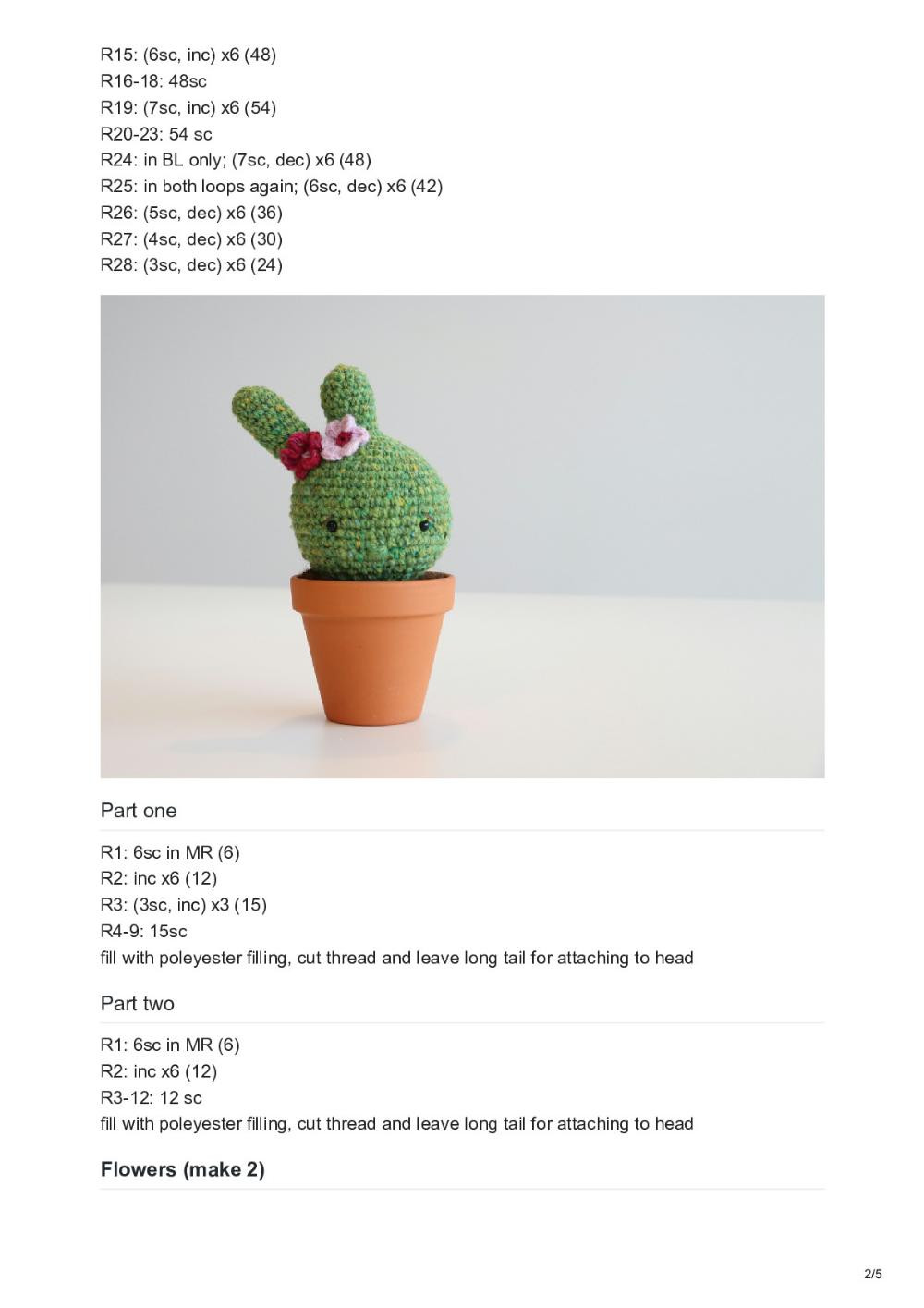 Crochet Pattern: Playful Cactus Girl