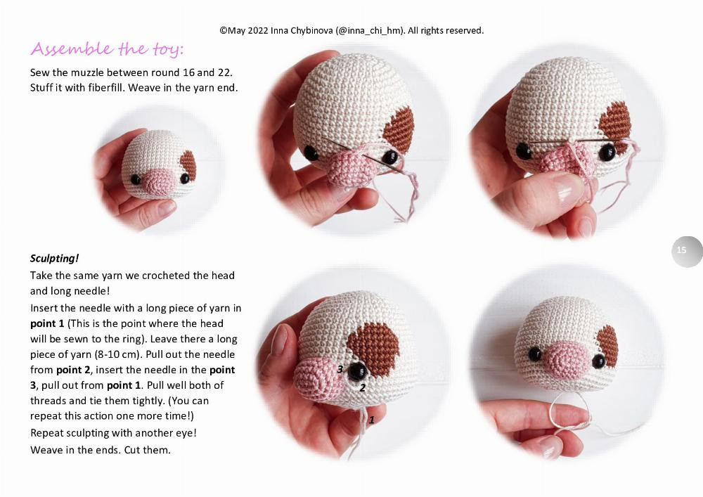 Crochet pattern “Rosie the Cow”