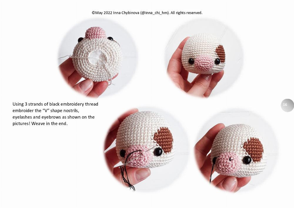 Crochet pattern “Rosie the Cow”