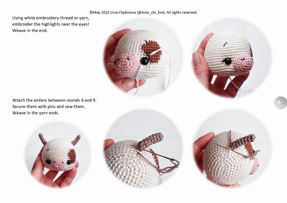 Crochet pattern “Rosie the Cow”