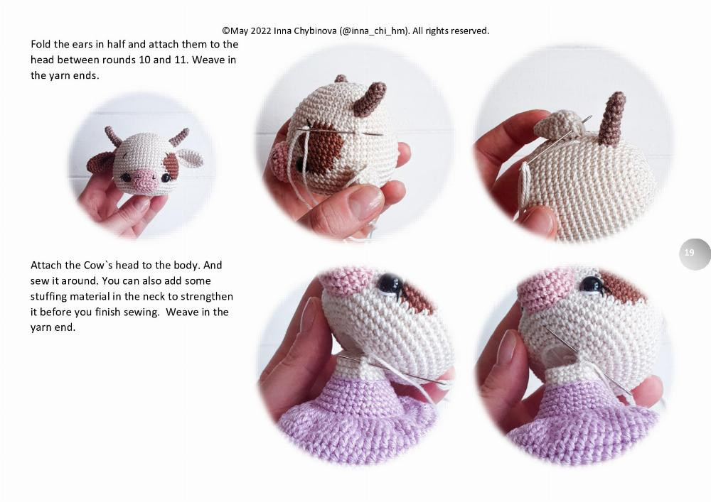 Crochet pattern “Rosie the Cow”