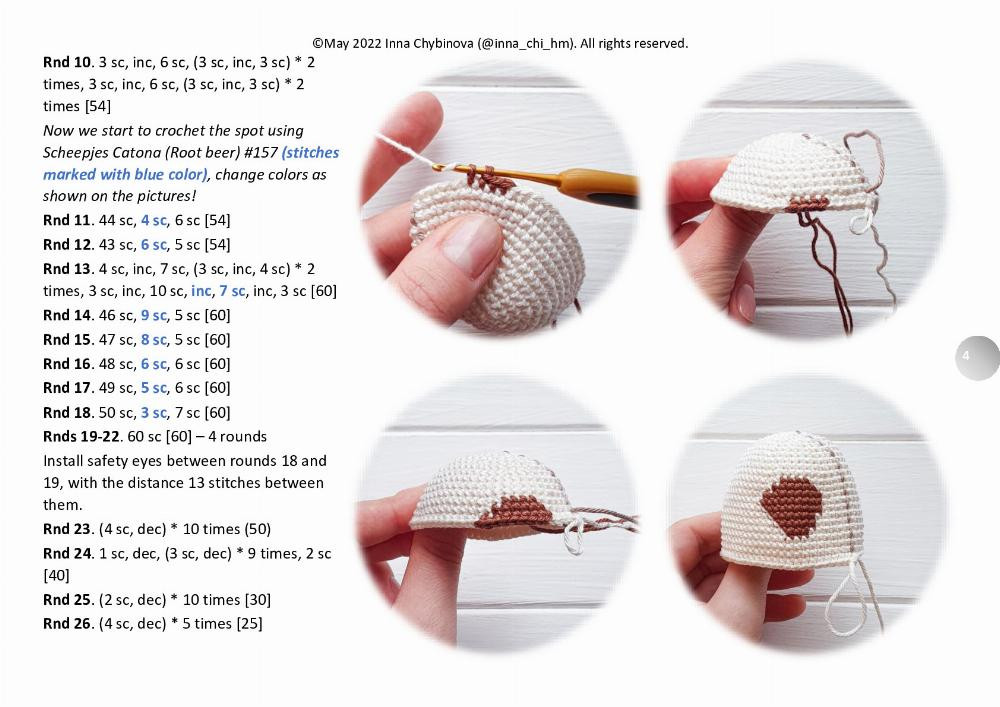 Crochet pattern “Rosie the Cow”