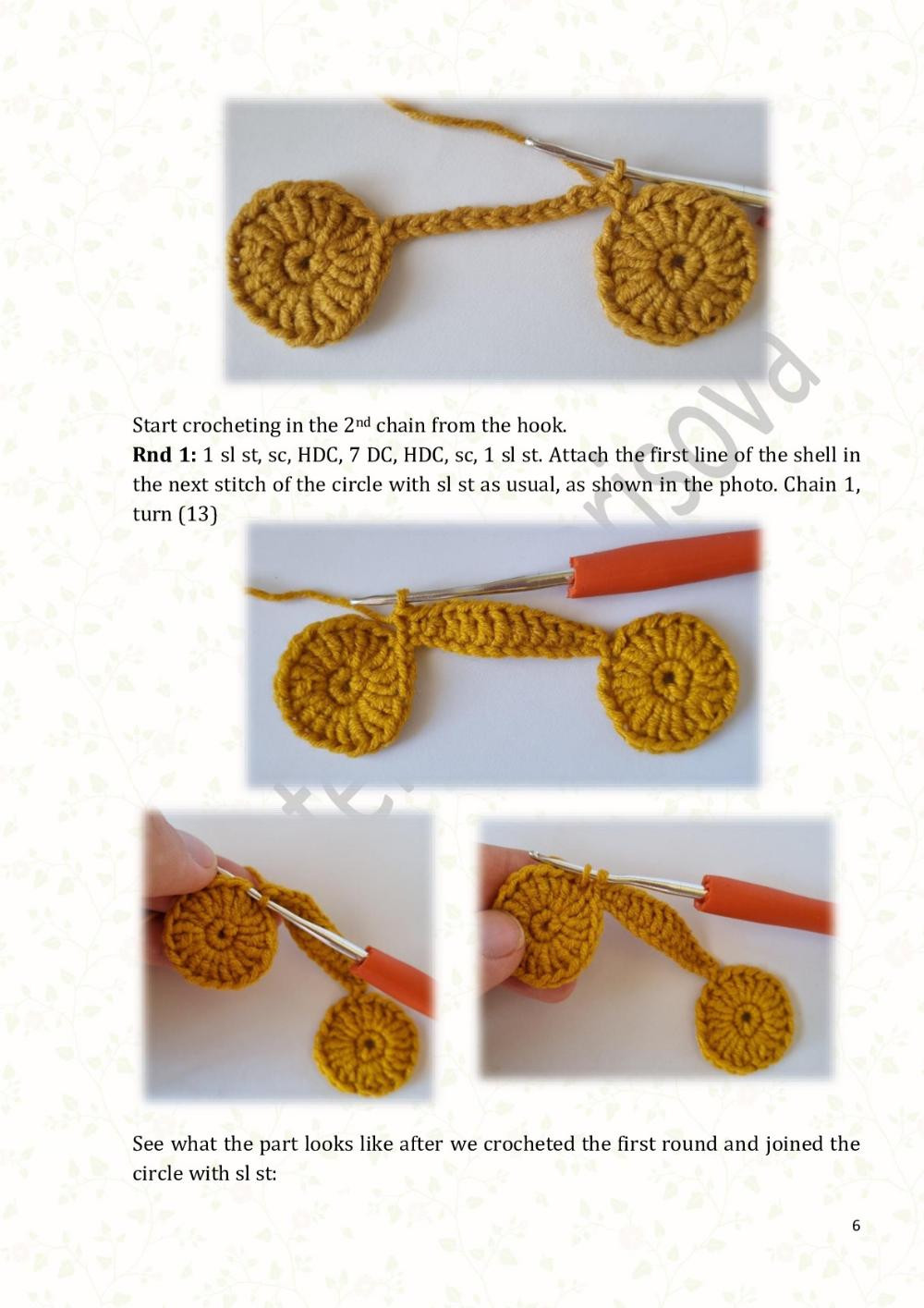 Crochet pattern Snail