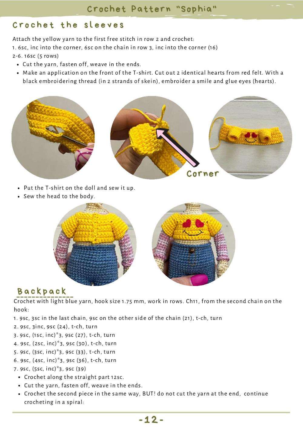 CROCHET PATTERN "SOPHIA"