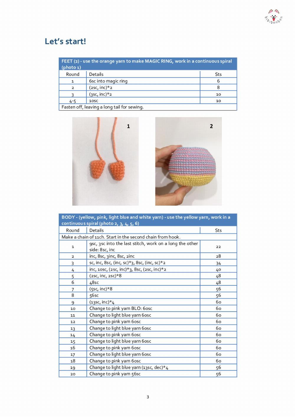 CROCHET PATTERN THE NARI CHICK (COSTUME VERSION)