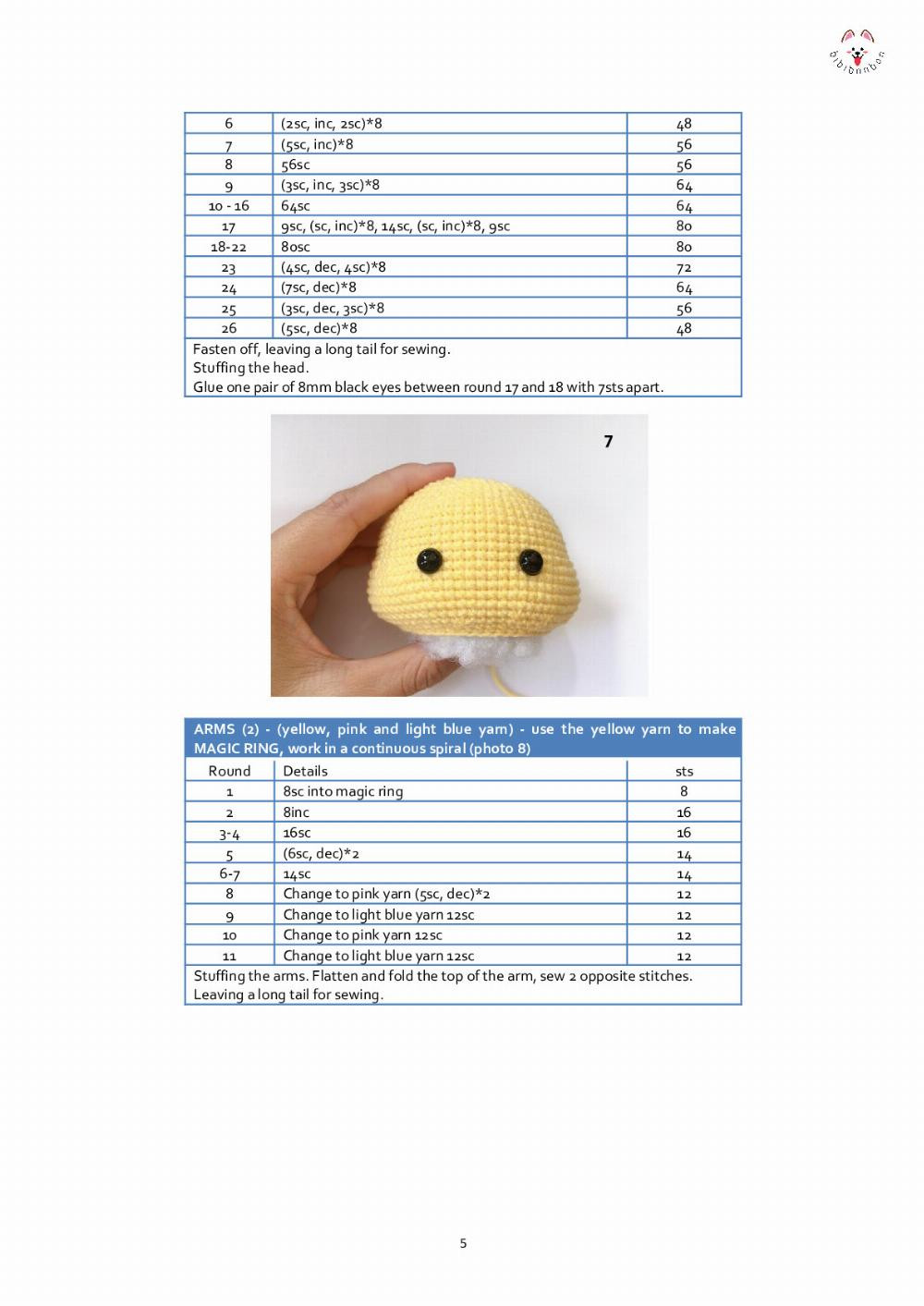 CROCHET PATTERN THE NARI CHICK (COSTUME VERSION)