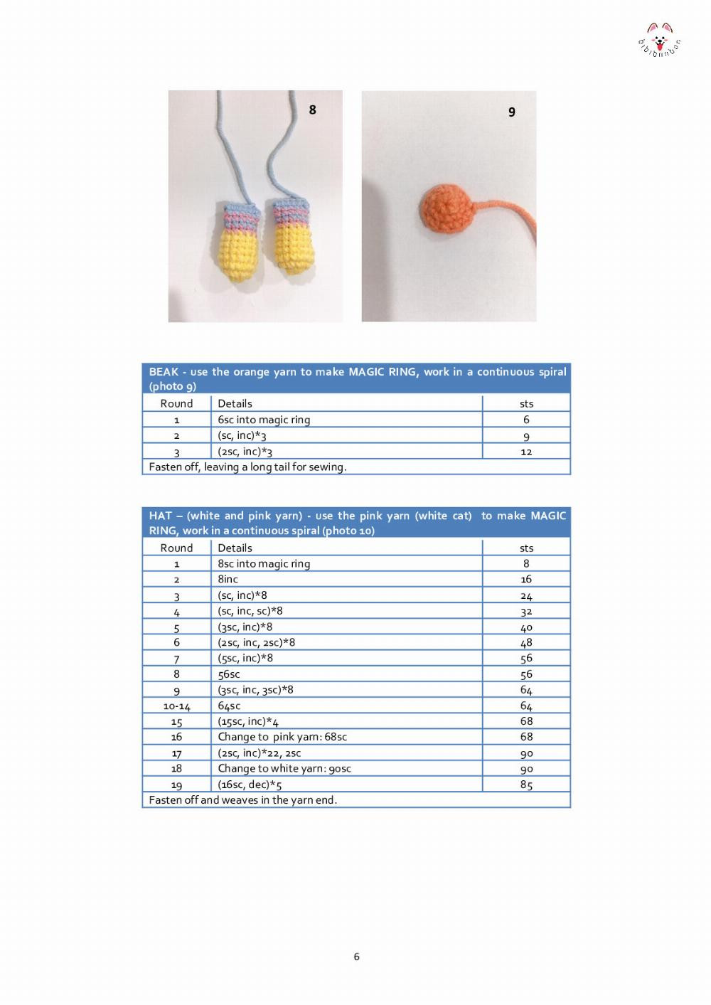 CROCHET PATTERN THE NARI CHICK (COSTUME VERSION)