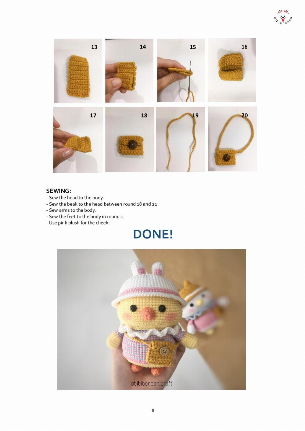 CROCHET PATTERN THE NARI CHICK (COSTUME VERSION)