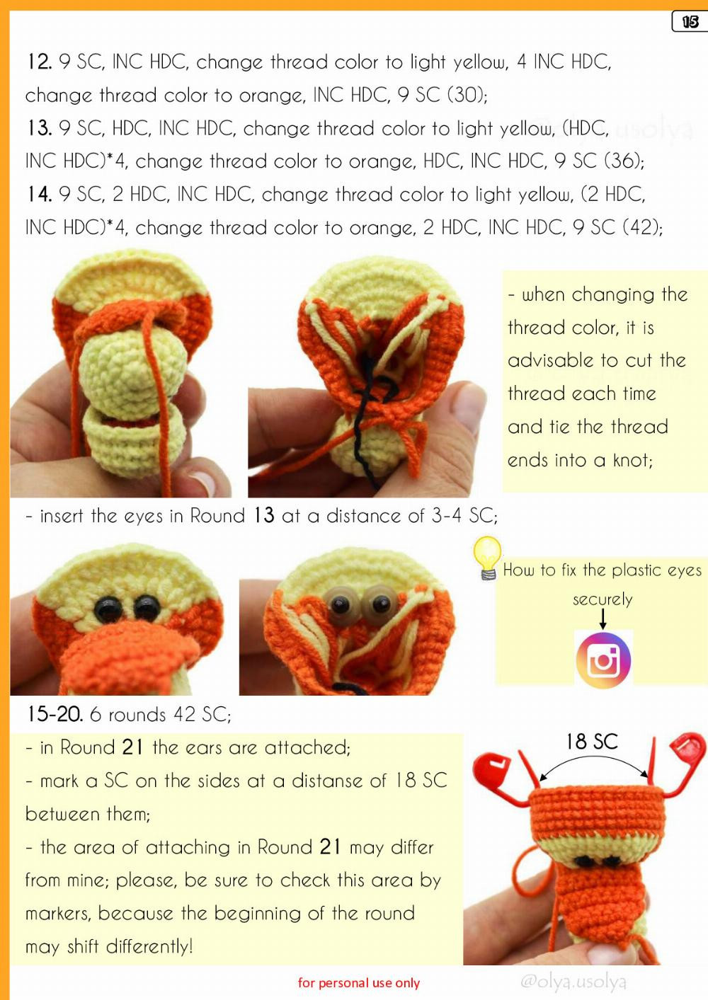 Crochet Pattern Tigger