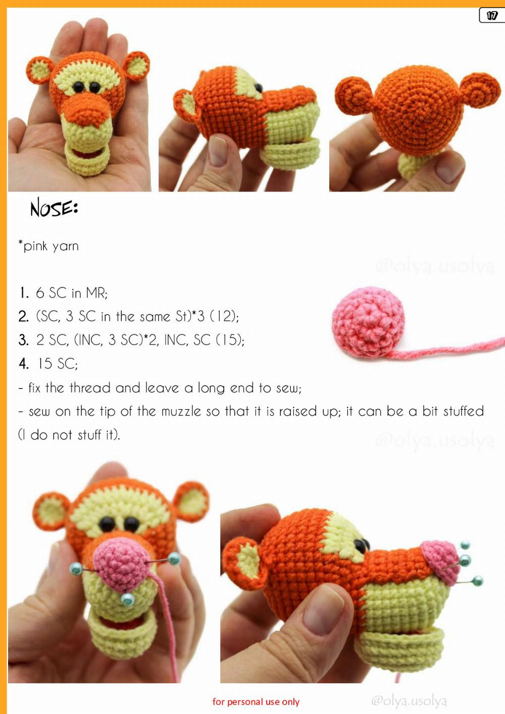 Crochet Pattern Tigger