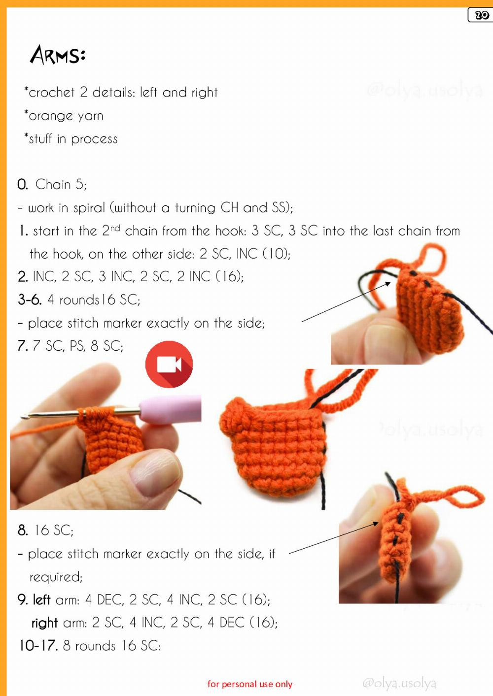 Crochet Pattern Tigger