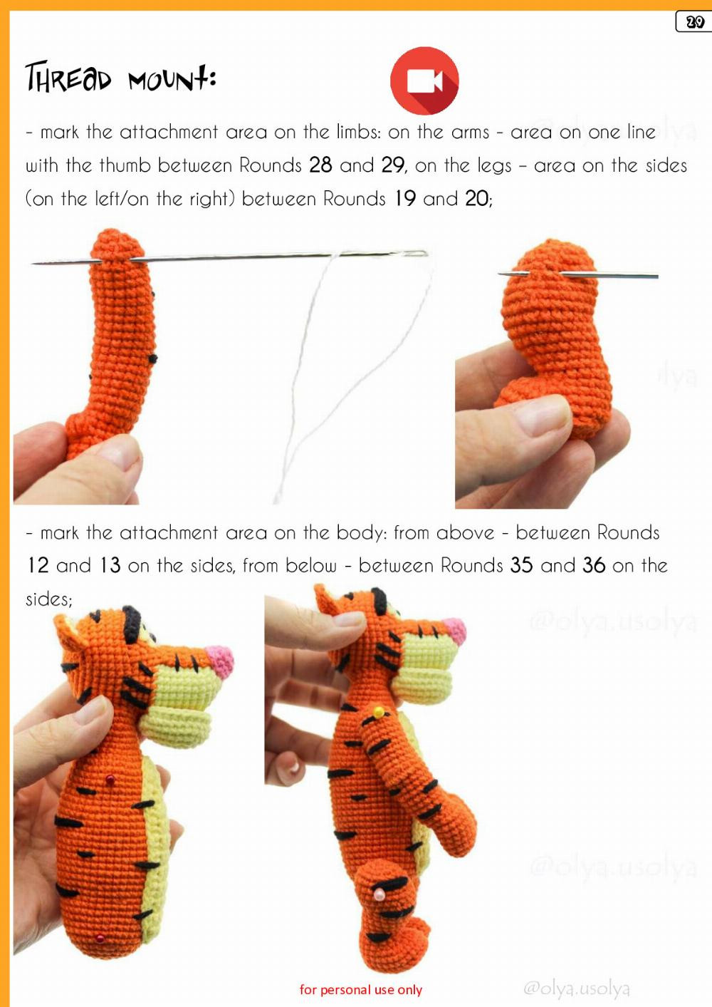 Crochet Pattern Tigger