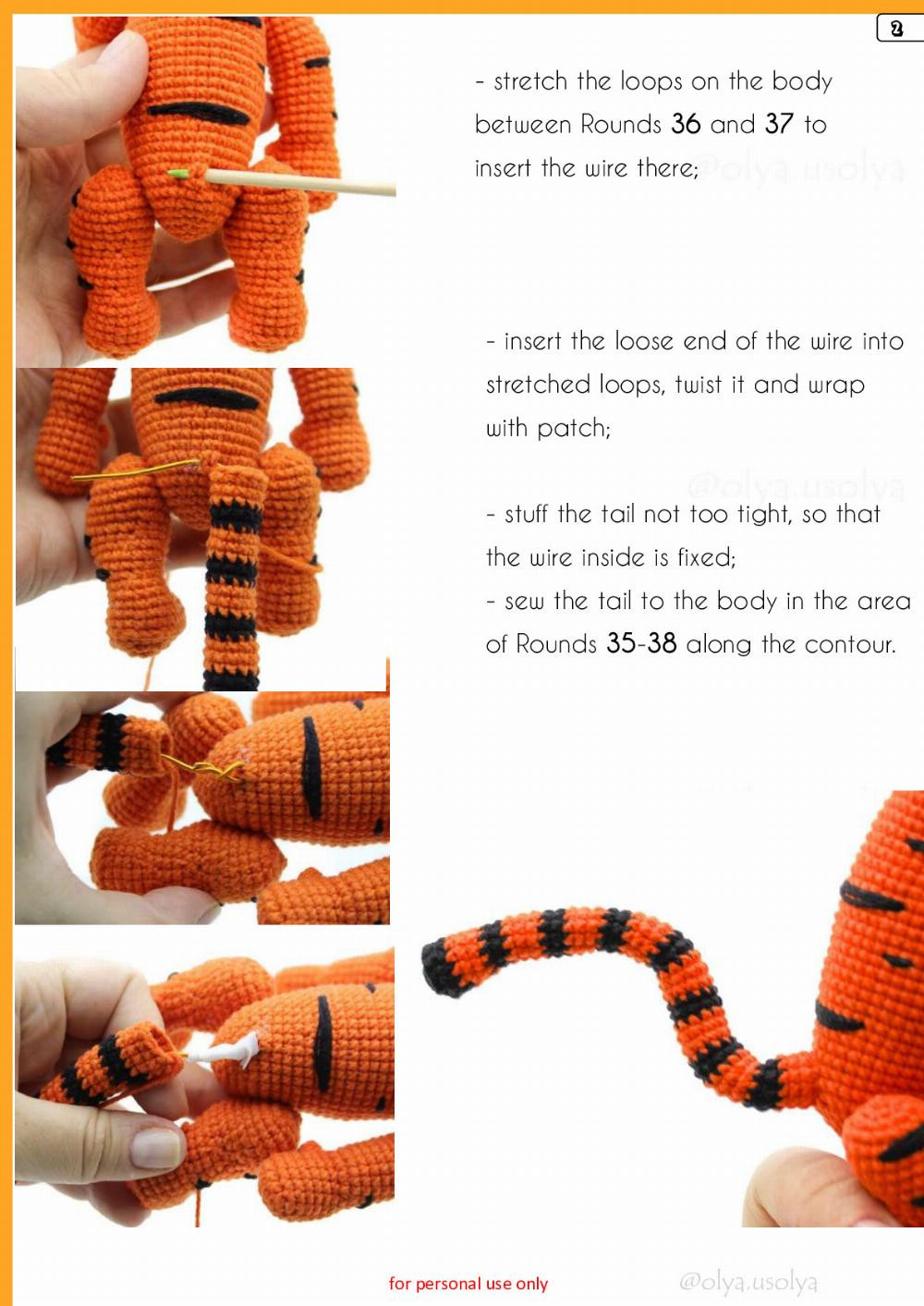 Crochet Pattern Tigger