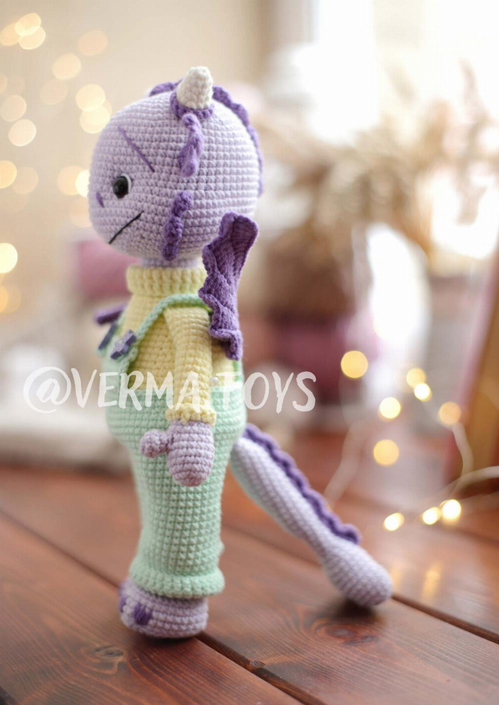 crochet pattern toy dragon charlie