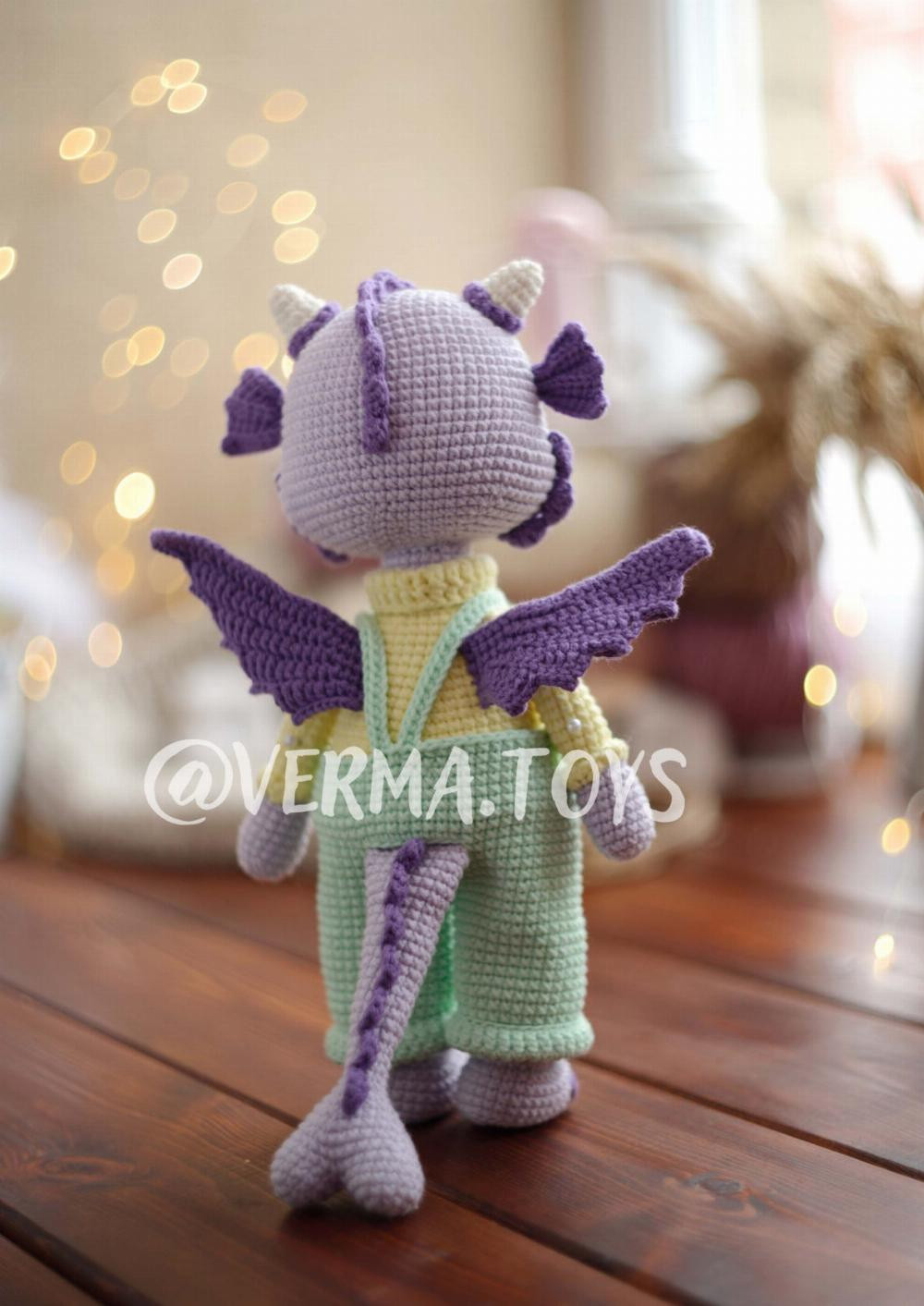 crochet pattern toy dragon charlie