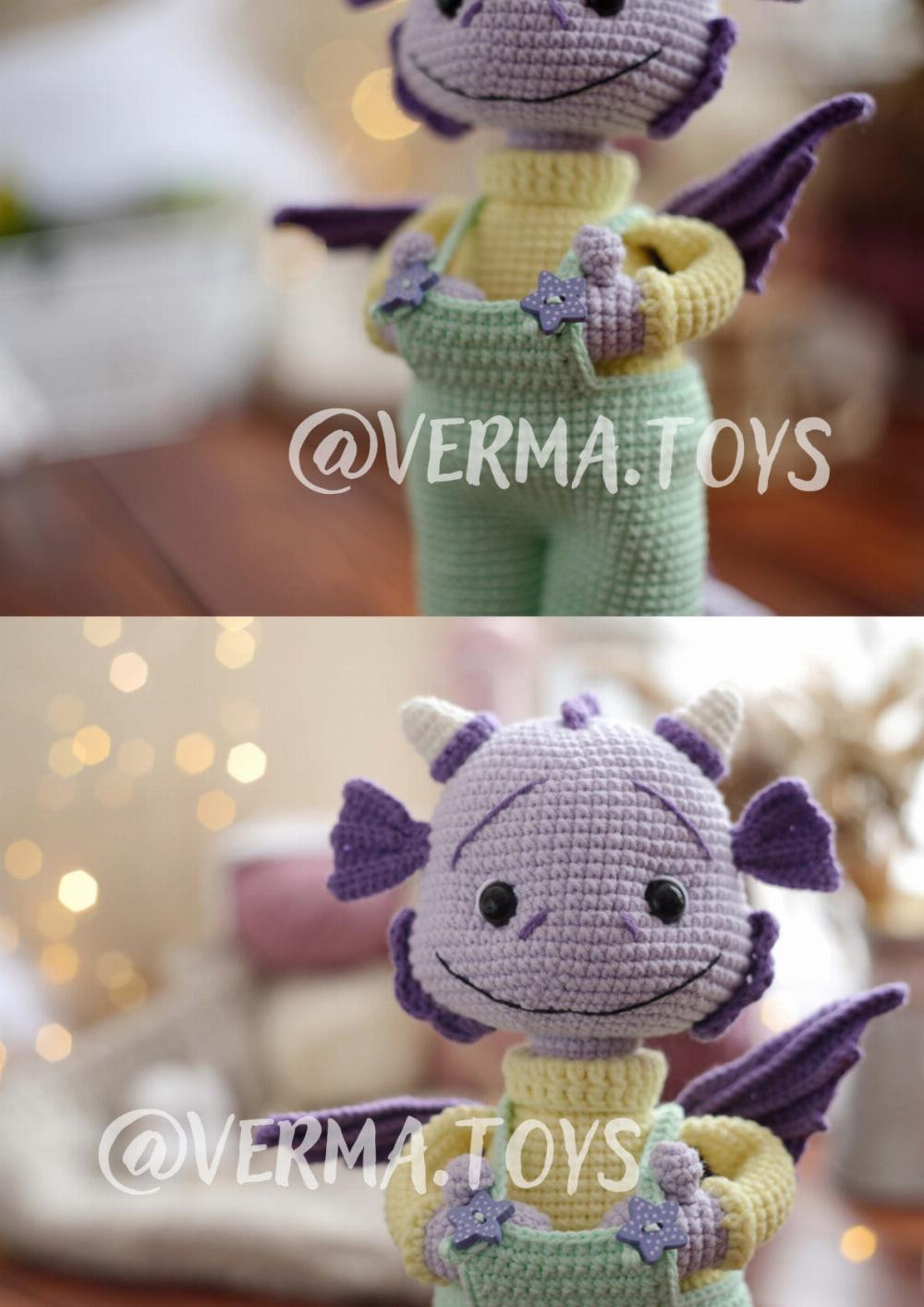 crochet pattern toy dragon charlie