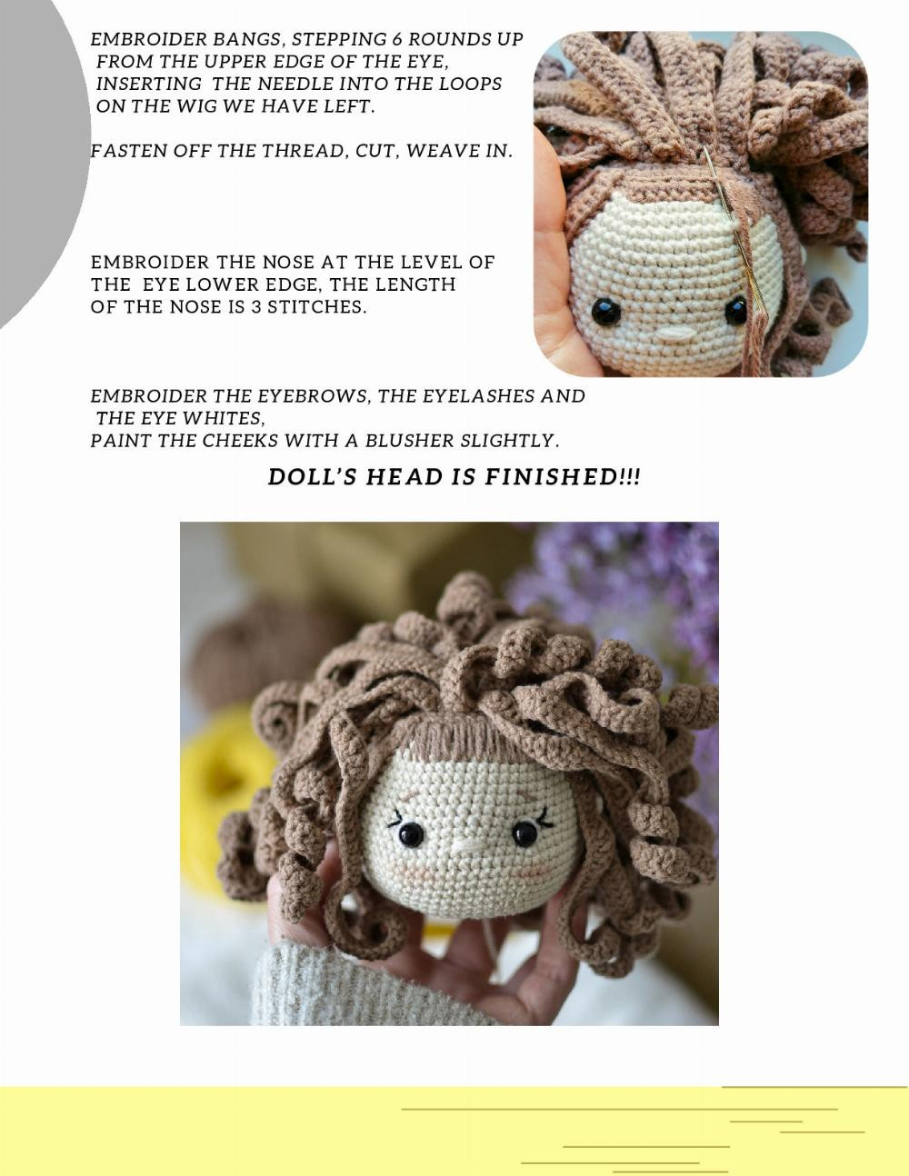 crochet pattern vera the doll