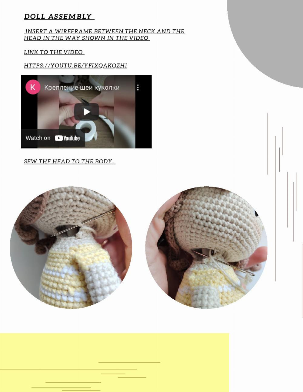 crochet pattern vera the doll