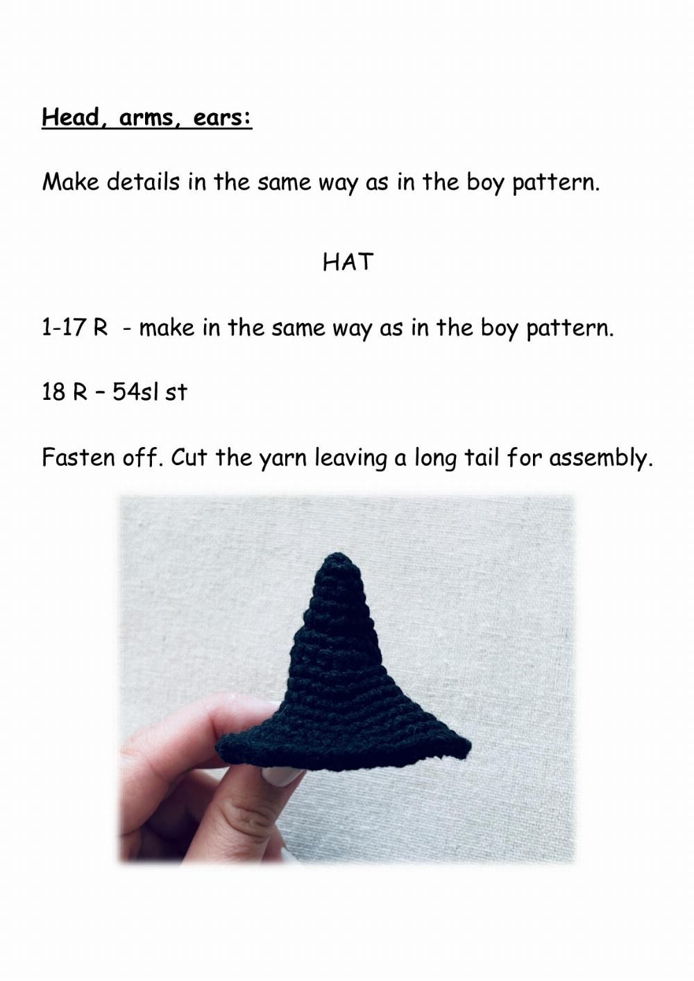 Crochet pattern “Wizards” (18 cm)