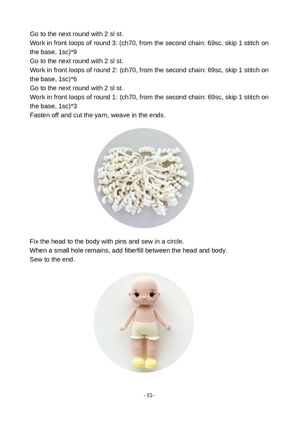 Crochet Toy Pattern "Doll Mila"