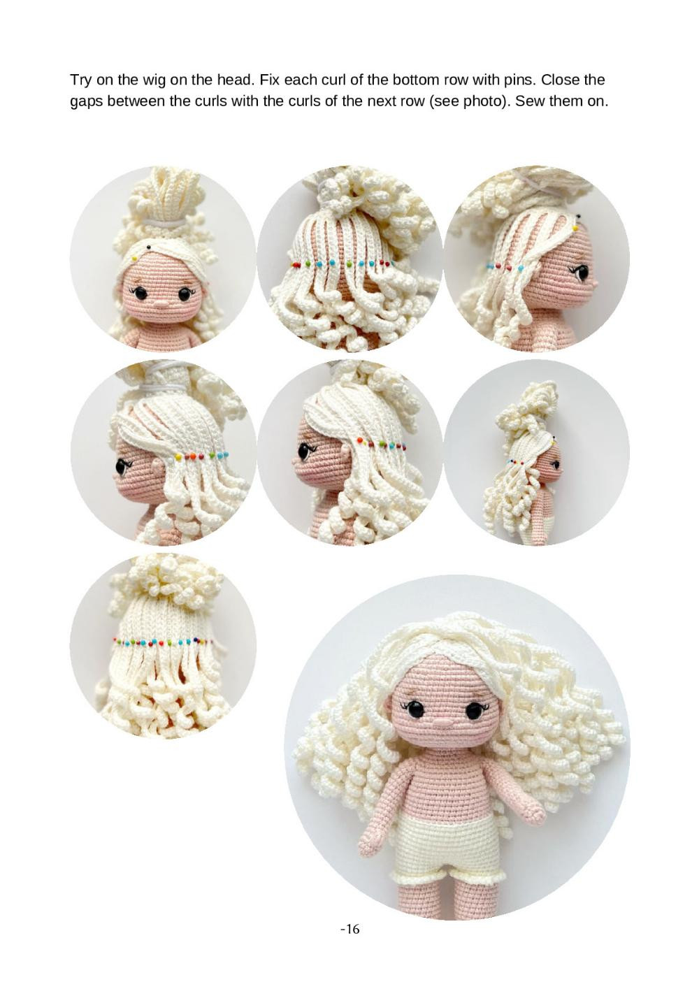 Crochet Toy Pattern "Doll Mila"