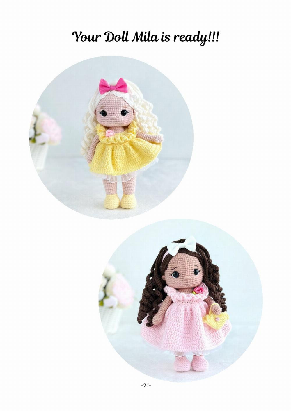 Crochet Toy Pattern "Doll Mila"